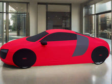 Load image into Gallery viewer, a red Audi R8 bepsoke made to measure indoor car cover 
