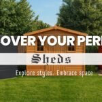 Sleek Garden Shed Trio in Suburban Setting